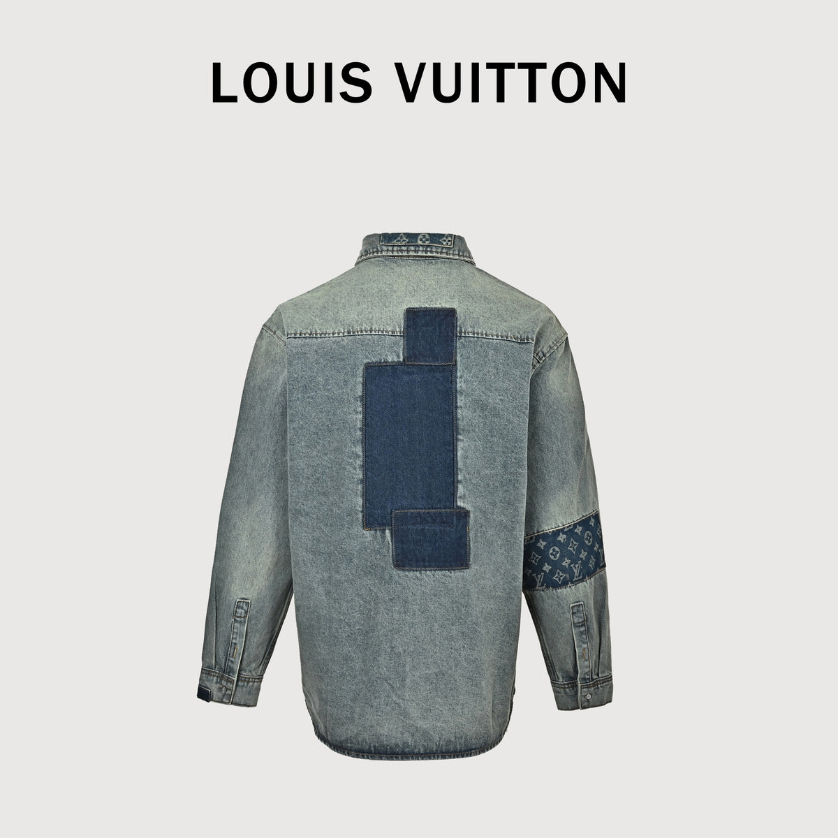 Louis Vuitton LV Patchwork Skate Denim Jacket 2026  R6000819