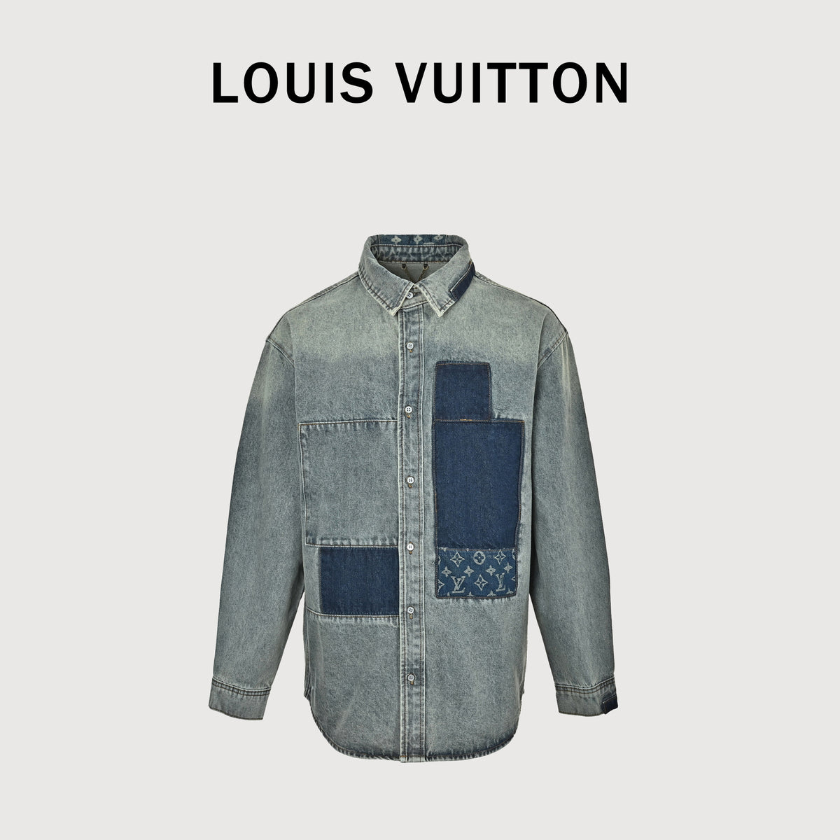 Louis Vuitton LV Patchwork Skate Denim Jacket 2026  R6000819