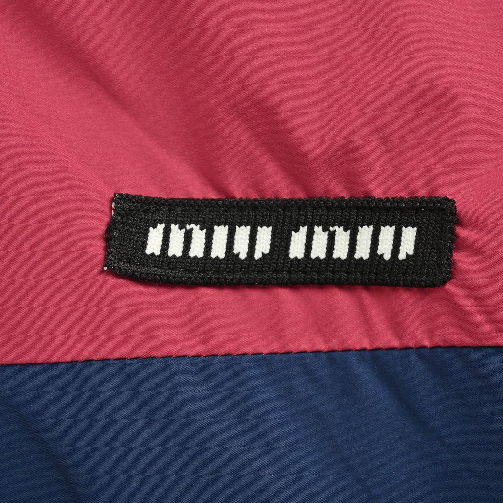 Miu Miu 25FW Color-Block Splice Shell Jacket – Navy / Burgundy SY5200731-NBG