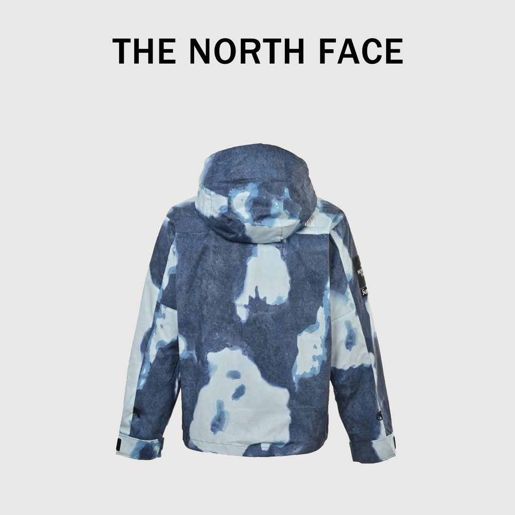 The North Face TNF 2 Tie-Dye Embroidered Outdoor Shell Jacket – Blue Grey Cloud Wash HH6000823