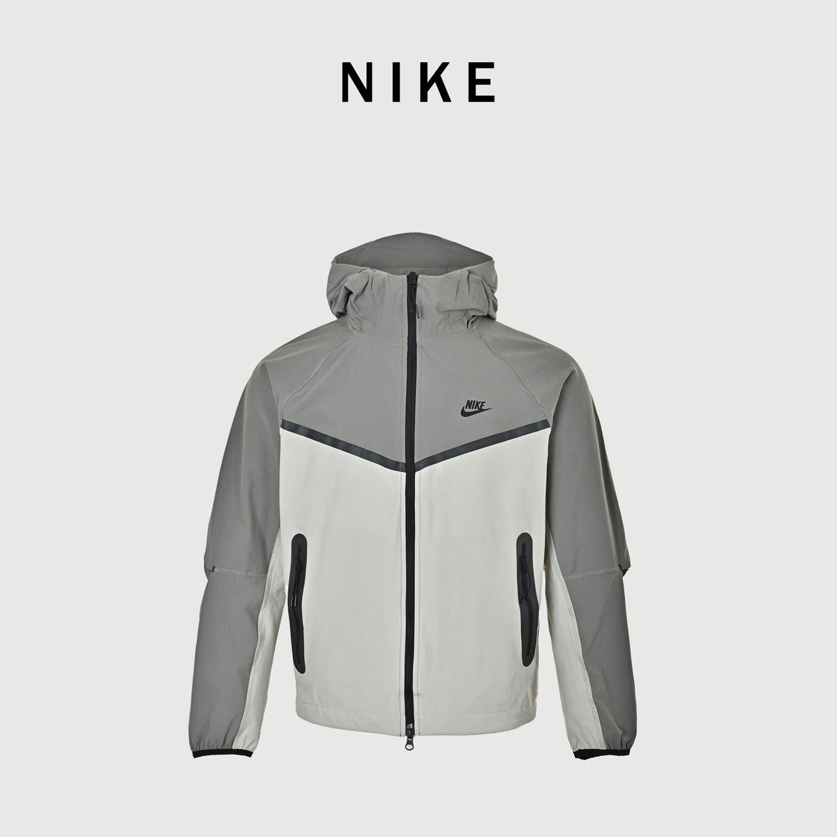 Nike Tech Windrunner Hooded Jacket — Light Iron Ore HM7152-014