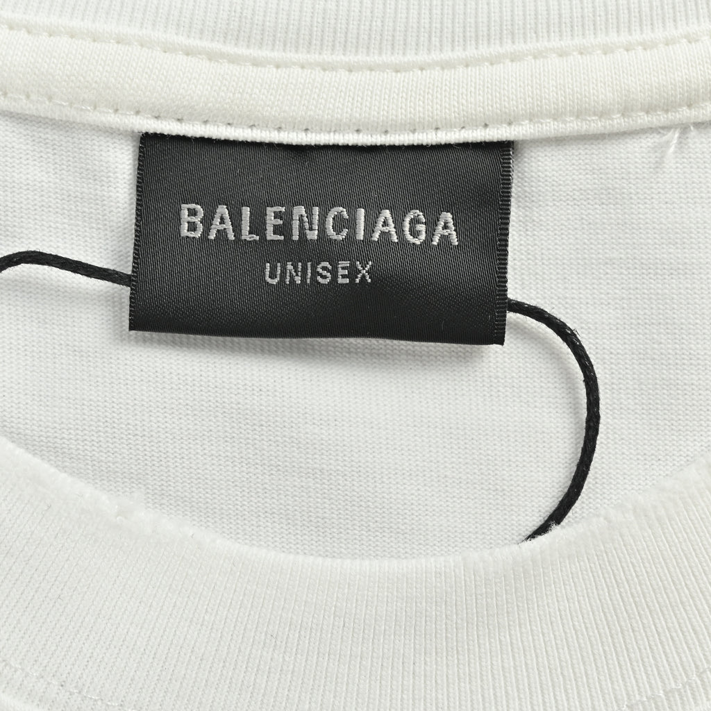 Balenciaga Heavy Embroidered Patch Short Sleeve T-Shirt 2026#xbk2800324