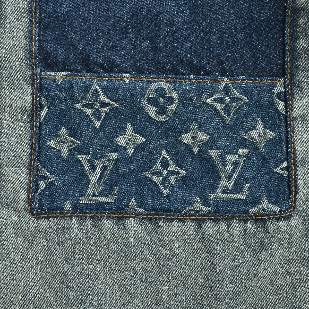 Louis Vuitton LV Patchwork Skate Denim Jacket 2026  R6000819