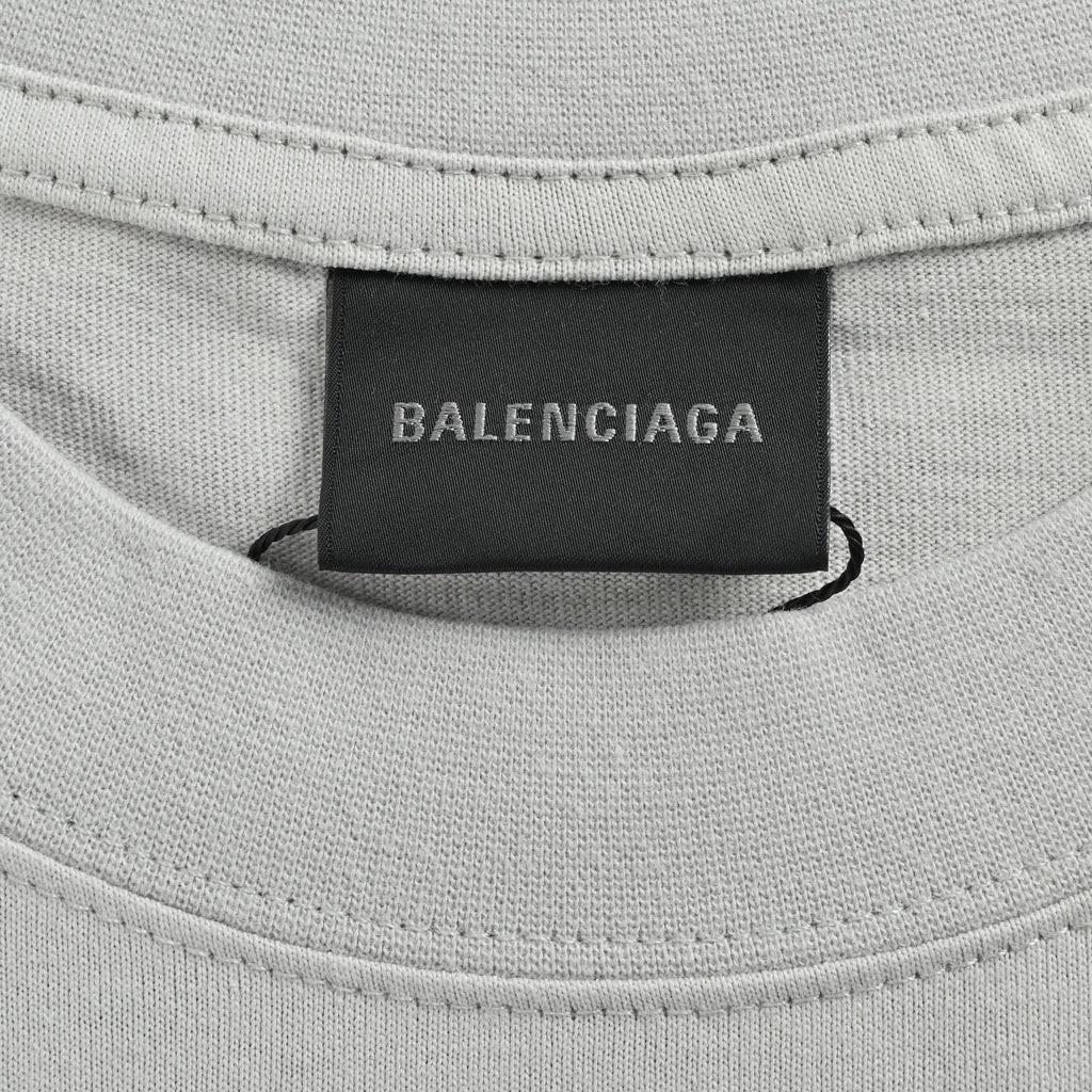 Balenciaga BCLG Pink Letter Embroidered Short Sleeve T-Shirt NP2400108-PNK