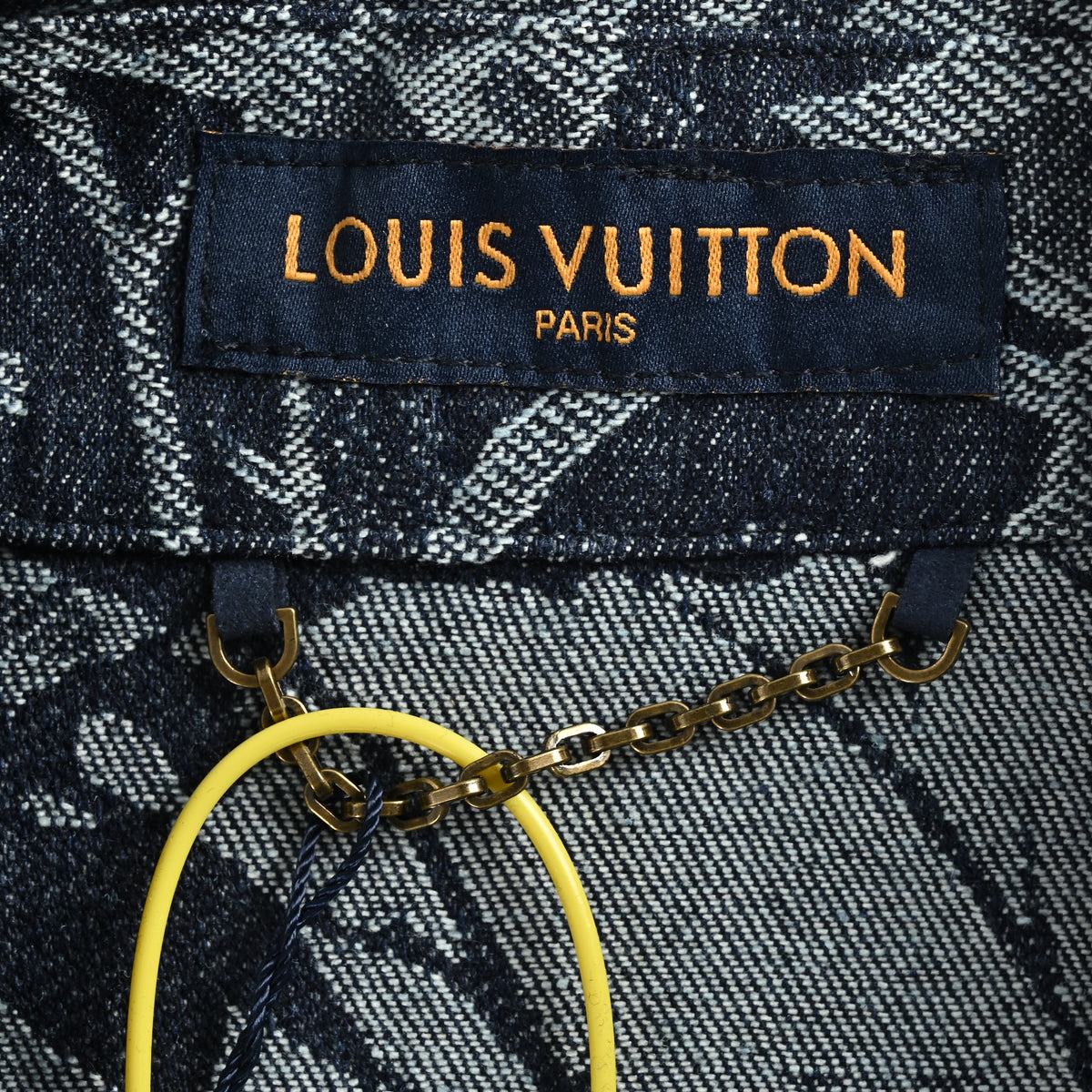 Louis Vuitton LV Floral Denim Jacquard Short-Sleeve Shirt 2026 HY3400701
