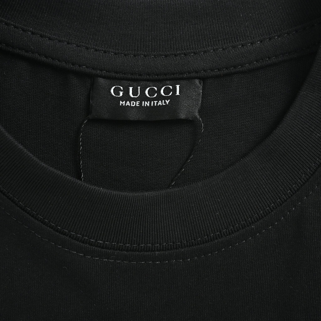 Gucci 26SS Wheat Laurel Crest Badge Print Short Sleeve T-Shirt DK2400808