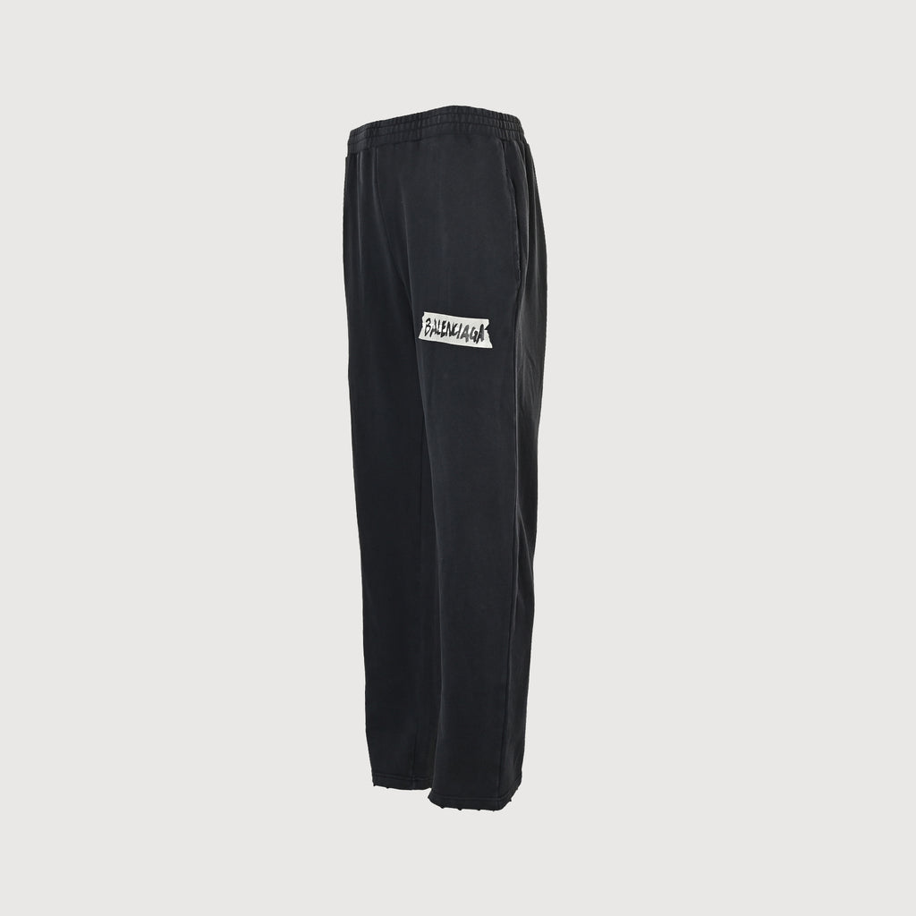Balenciaga BLCG Distressed Tape Letter Print Trousers  NP5000415