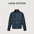 Louis Vuitton LV Monogram Faded Plaid Jacquard Pocket Denim Jacket 2026  R5600819