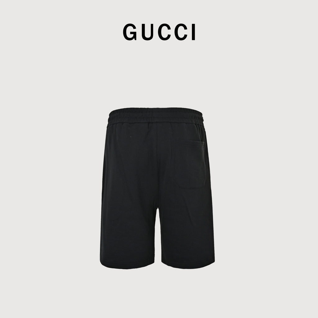 Gucci 26SS Hem Embroidered Logo Shorts XM3000716