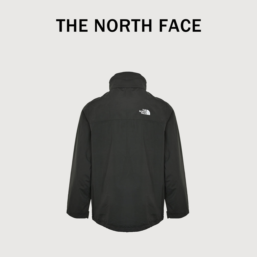 The North Face Embroidered Logo Concealed Hood Shell Jacket – Black  DK6400316