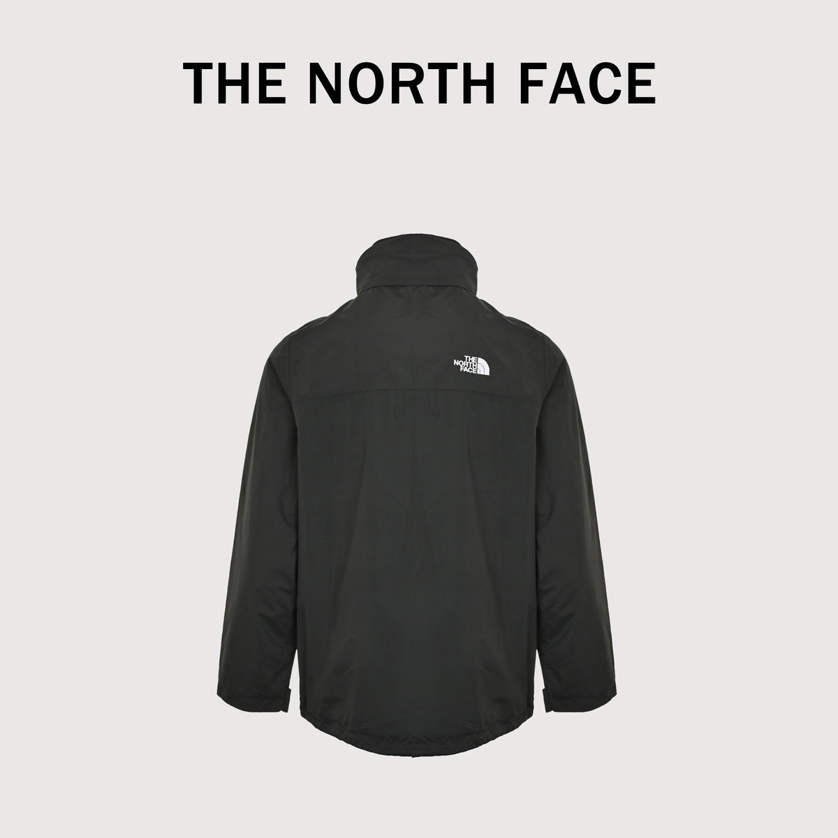 The North Face Embroidered Logo Concealed Hood Shell Jacket – Black  DK6400316