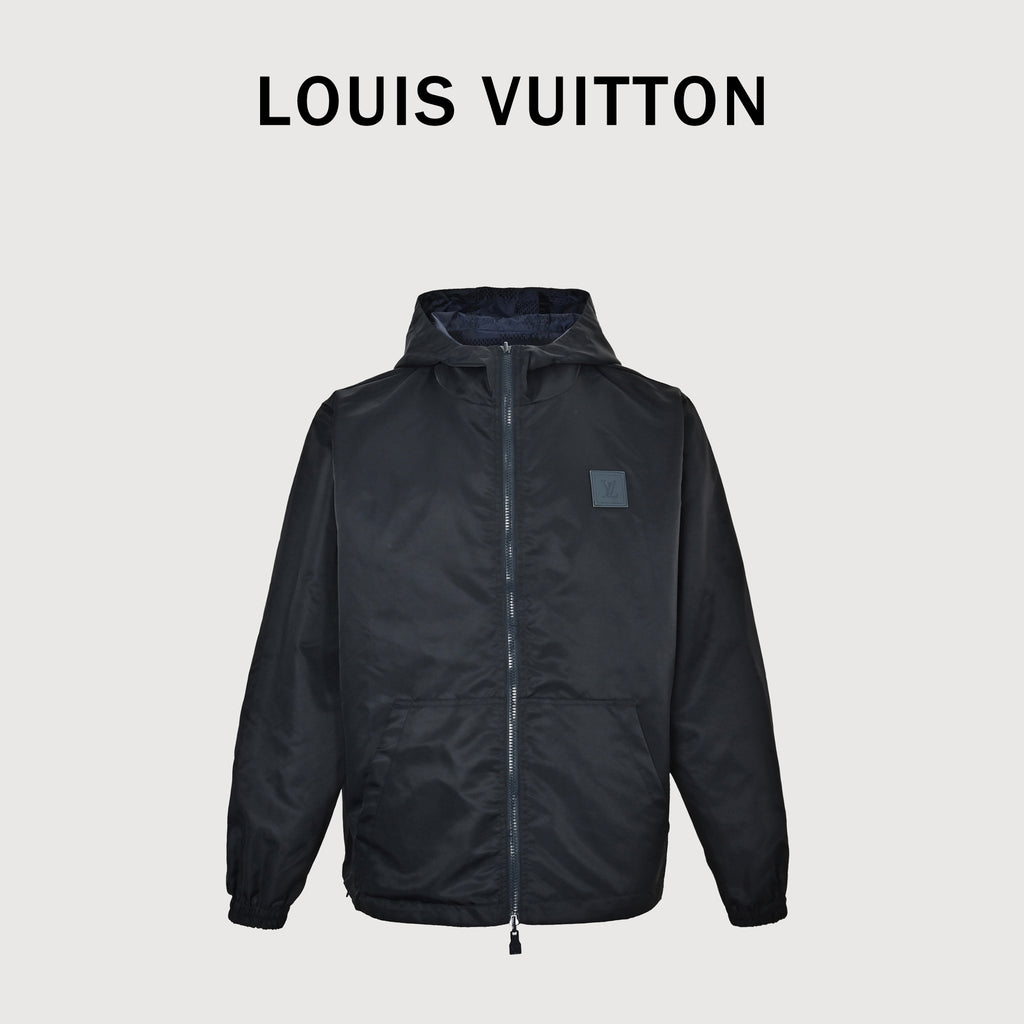 Louis Vuitton Reversible LV Monogram Jacquard Shell Jacket – Black / Navy Monogram XM7800819