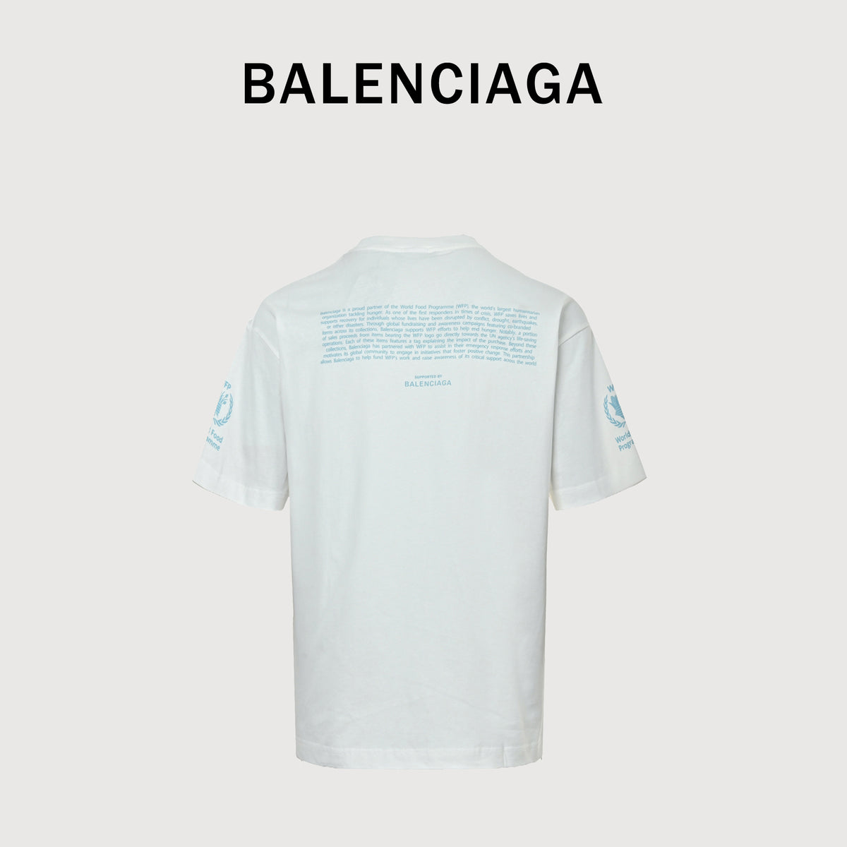 Balenciaga x WFP Collaboration Short Sleeve T-Shirt TS2600716