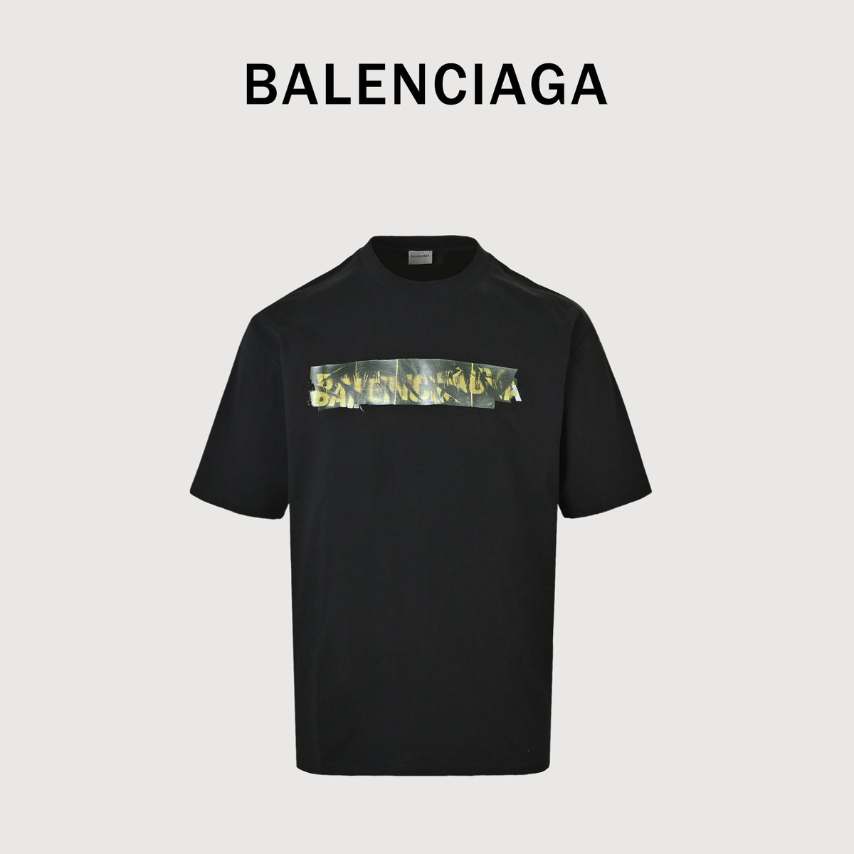 Balenciaga BLCG Green Tape Graffiti Print Short Sleeve T-Shirt NP2600510