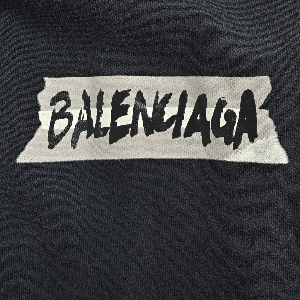 Balenciaga BLCG Distressed Tape Letter Print Trousers  NP5000415