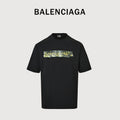 Balenciaga BLCG Green Tape Graffiti Print Short Sleeve T-Shirt NP2600510