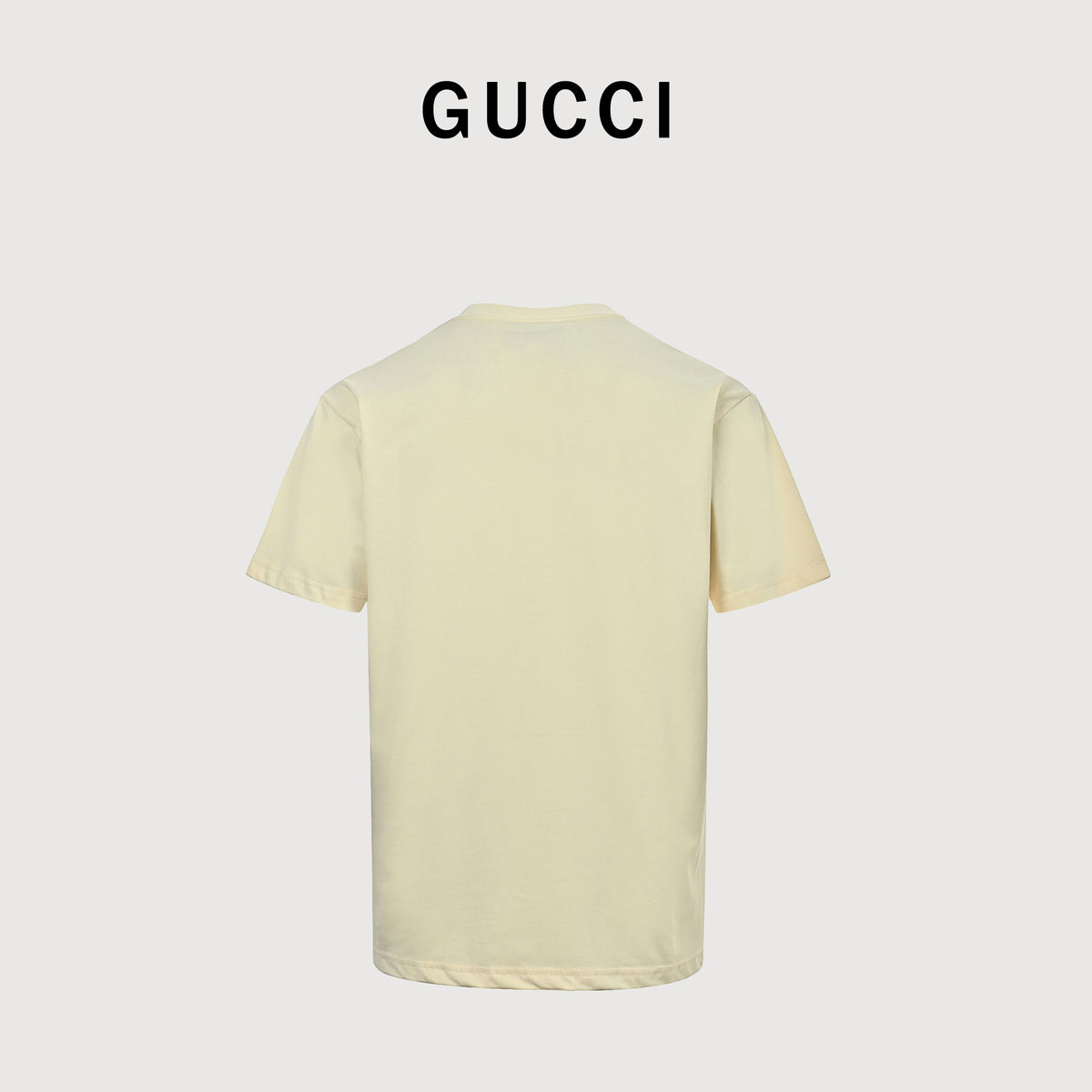 Gucci New Cartoon Series Plaid Jacket Pony Short Sleeve T-Shirt – Cream TS2200326-CRM