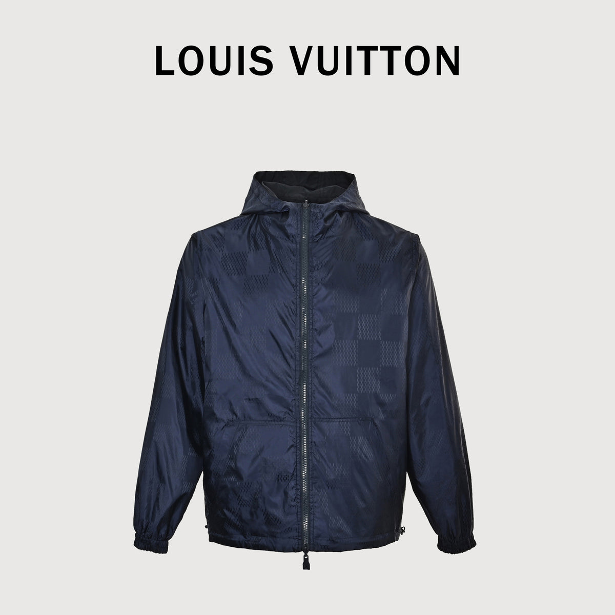 Louis Vuitton Reversible LV Monogram Jacquard Shell Jacket – Black / Navy Monogram XM7800819