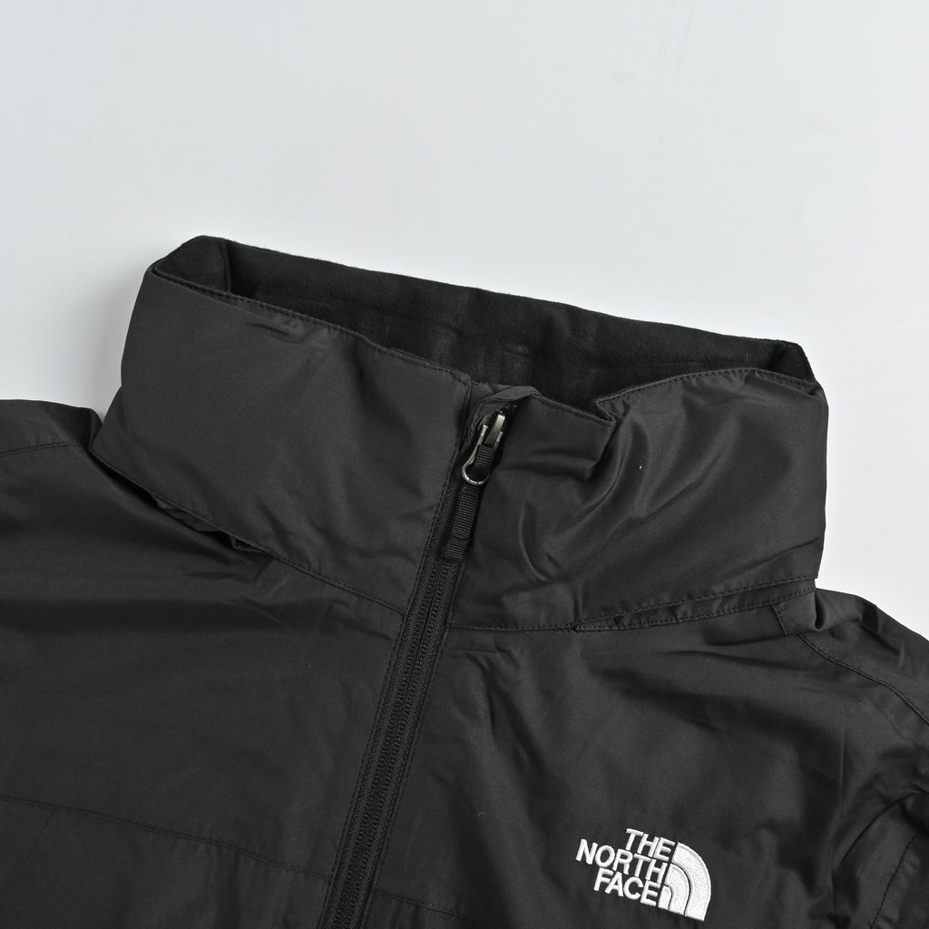 The North Face Embroidered Logo Concealed Hood Shell Jacket – Black  DK6400316