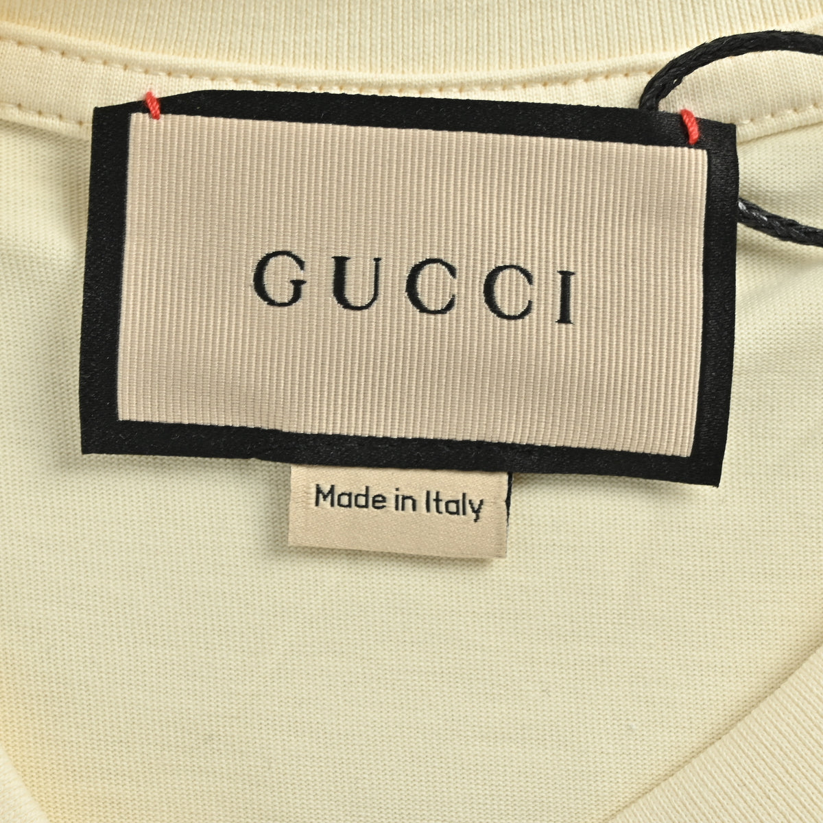 Gucci New Cartoon Series Plaid Jacket Pony Short Sleeve T-Shirt – Cream TS2200326-CRM