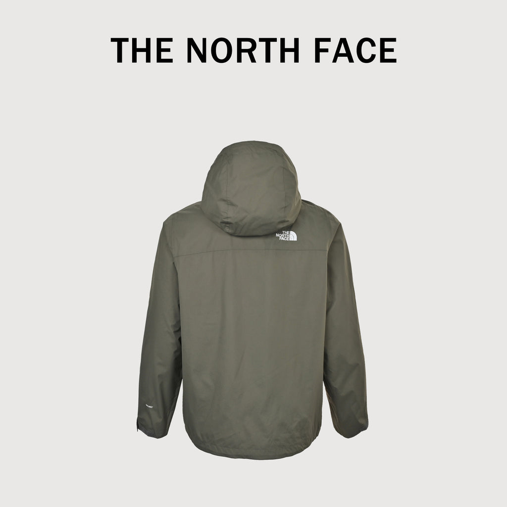 The North Face Embroidered Logo Hooded Shell Jacket – Olive Green DK6400316-OLV