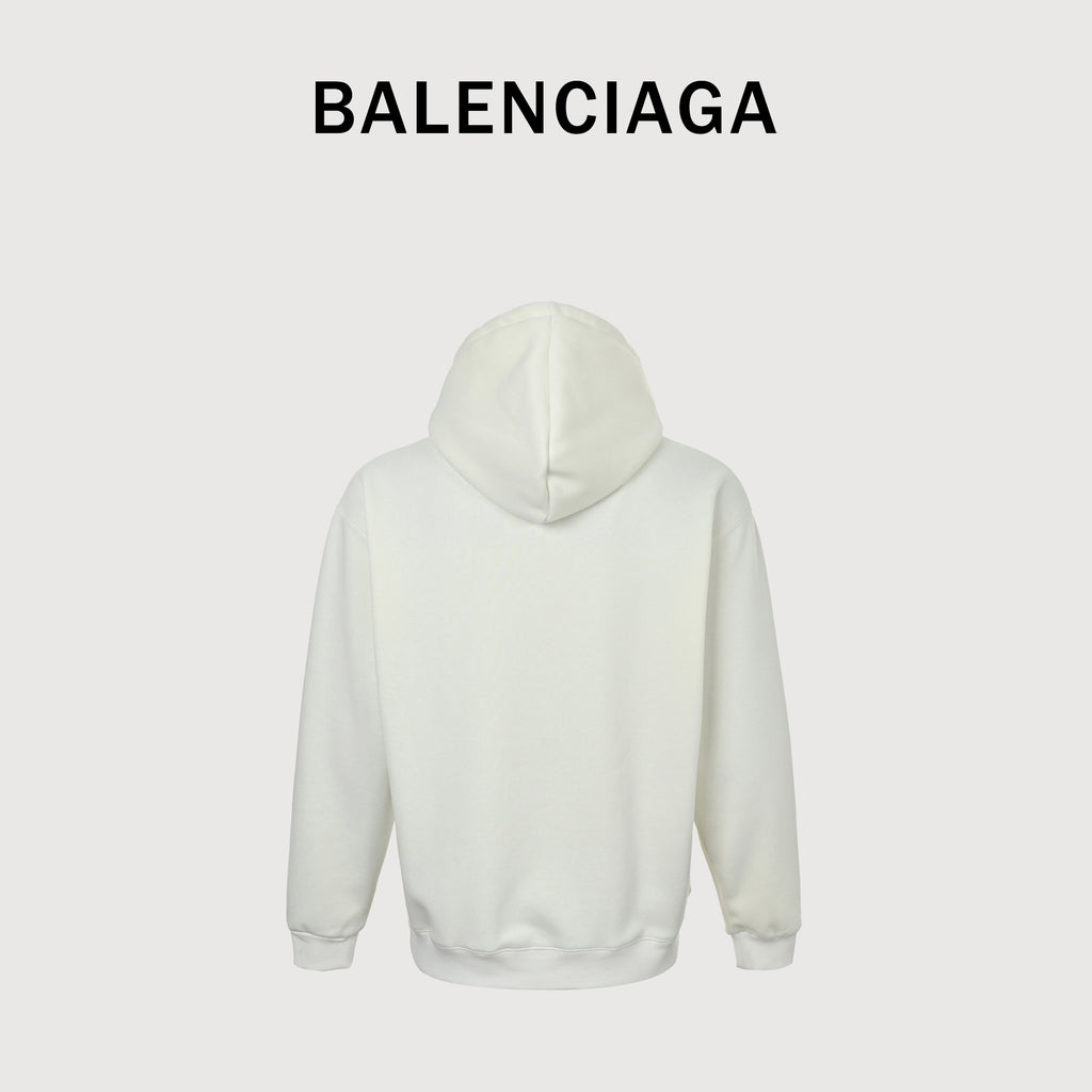 Balenciaga 25FW Crown "Keep Calm" Puff Print Hoodie  HH5000119