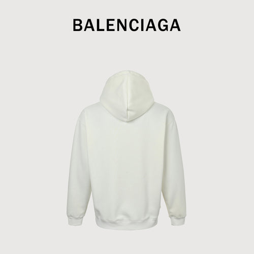 Balenciaga 25FW Crown "Keep Calm" Puff Print Hoodie  HH5000119