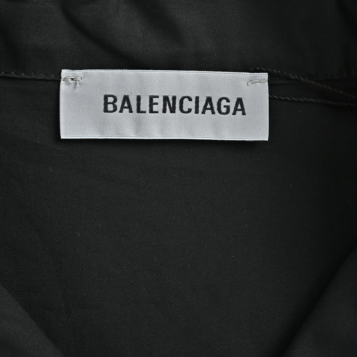 Balenciaga Gothic Letter Print Short Sleeve Camp Shirt  YS3600602