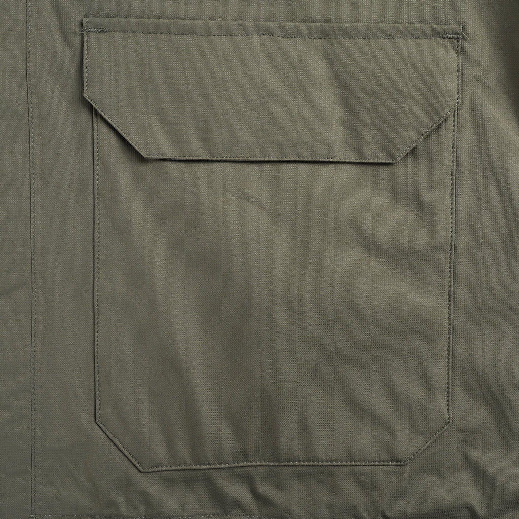 The North Face Embroidered Logo Hooded Shell Jacket – Olive Green DK6400316-OLV