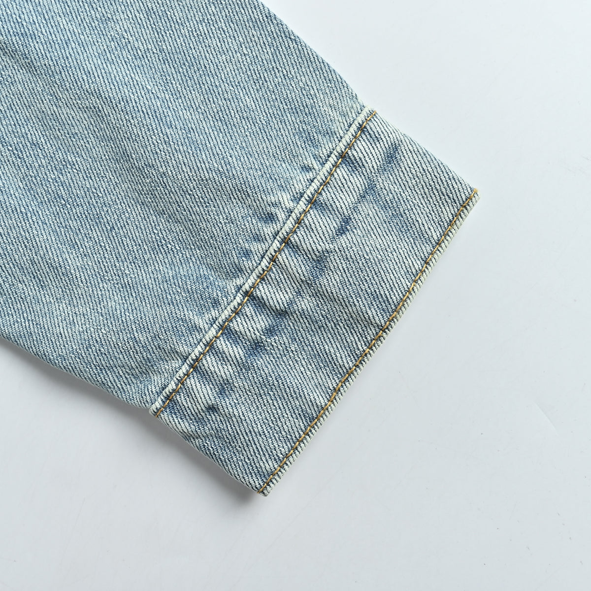 Louis Vuitton SS25 Embroidered Trucker Denim Jacket — Light Blue 1AGINX
