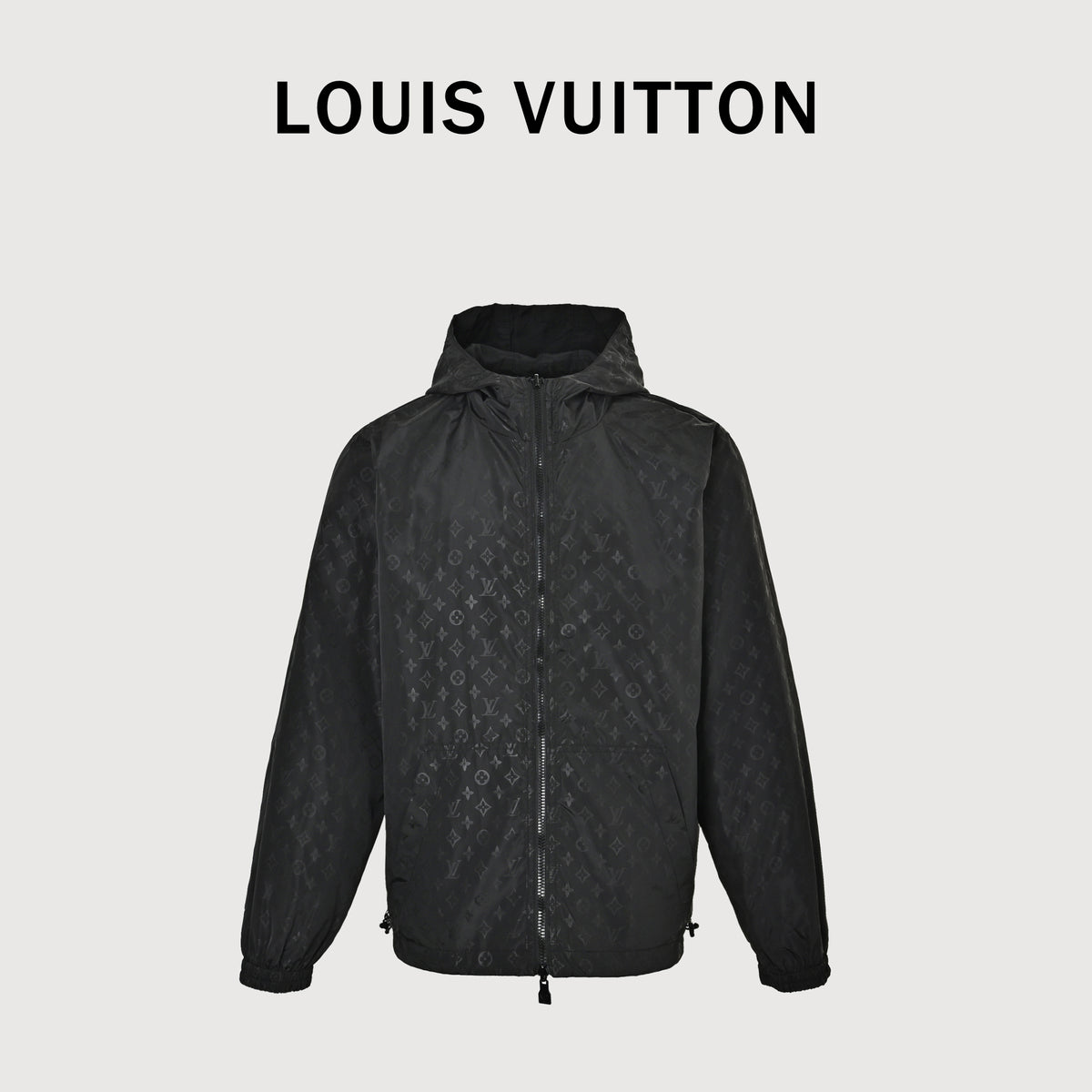 Louis Vuitton Reversible LV Monogram Jacquard Shell Jacket – All Black / Tonal Monogram 1A9A10