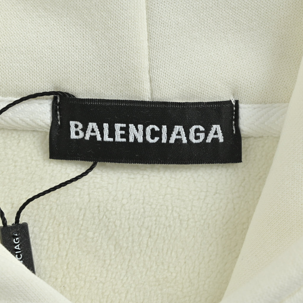Balenciaga 25FW Crown "Keep Calm" Puff Print Hoodie  HH5000119
