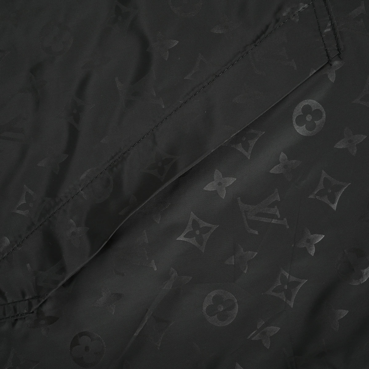 Louis Vuitton Reversible LV Monogram Jacquard Shell Jacket – All Black / Tonal Monogram 1A9A10