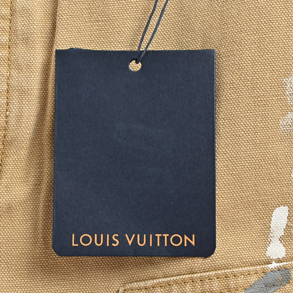 Louis Vuitton LV Ink Splatter Graffiti Denim Pants 2026 NP6600831
