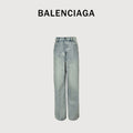 Balenciaga Baggy Ice Blue Washed Denim Jeans YS5600108