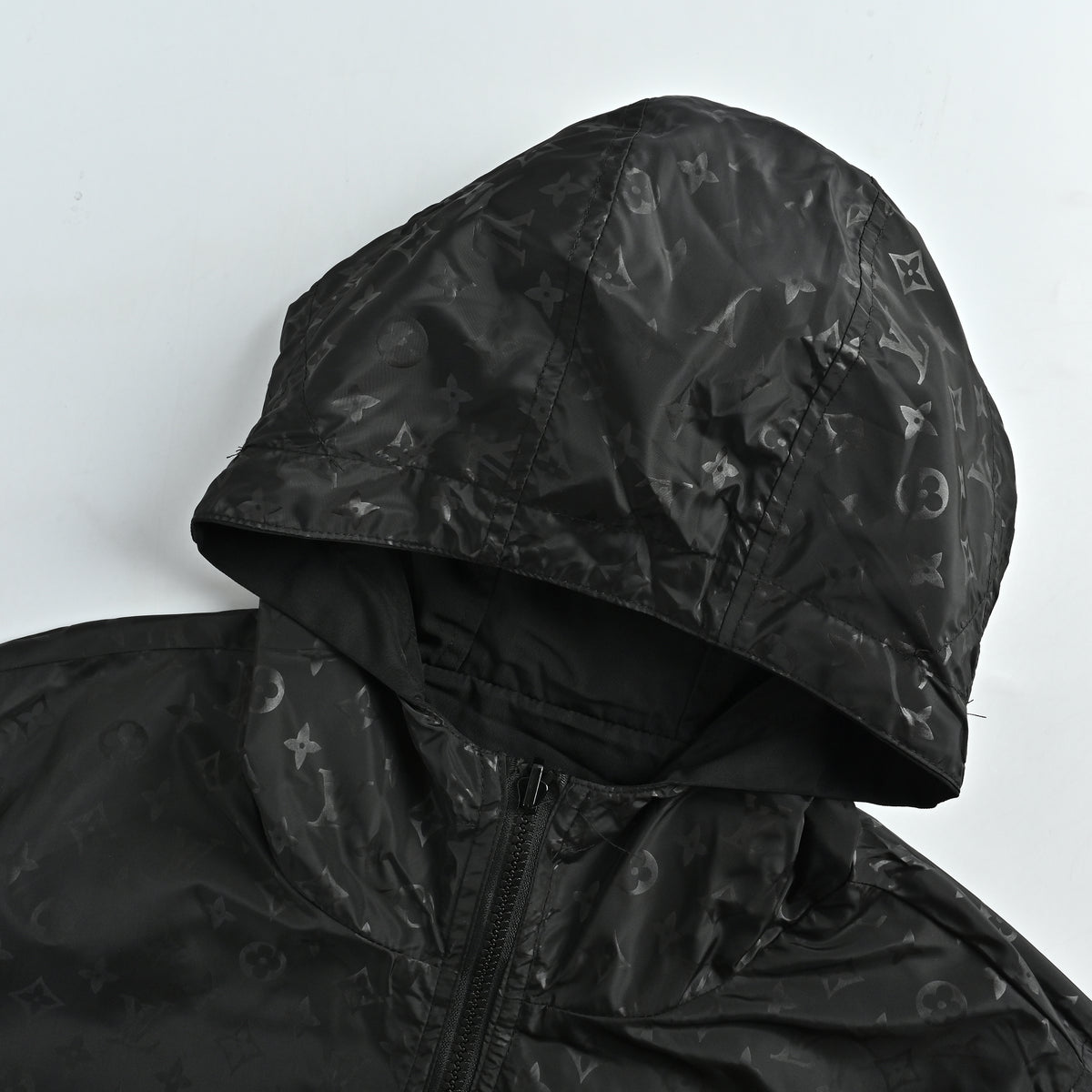 Louis Vuitton Reversible LV Monogram Jacquard Shell Jacket – All Black / Tonal Monogram 1A9A10