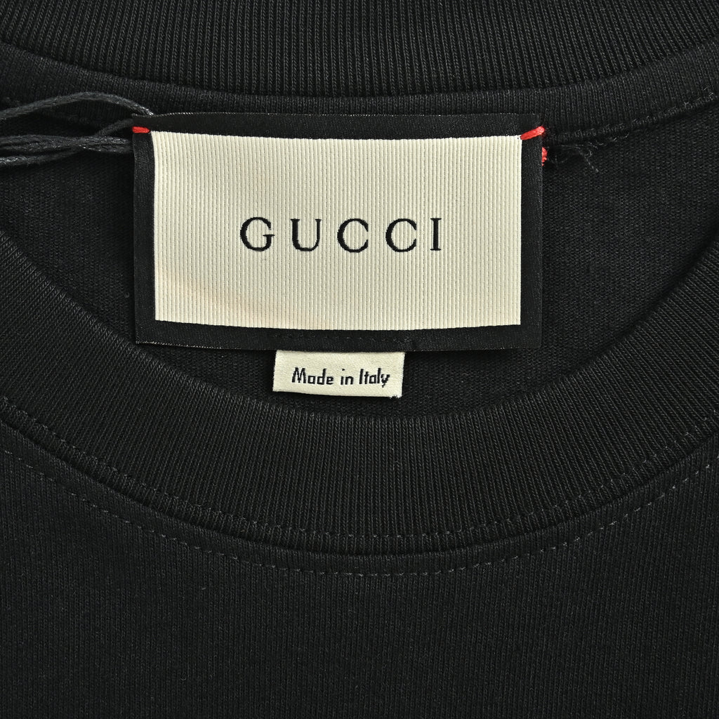 Gucci 23SS Double G Interlocking Colorblock Logo Print T-Shirt  DK2200722