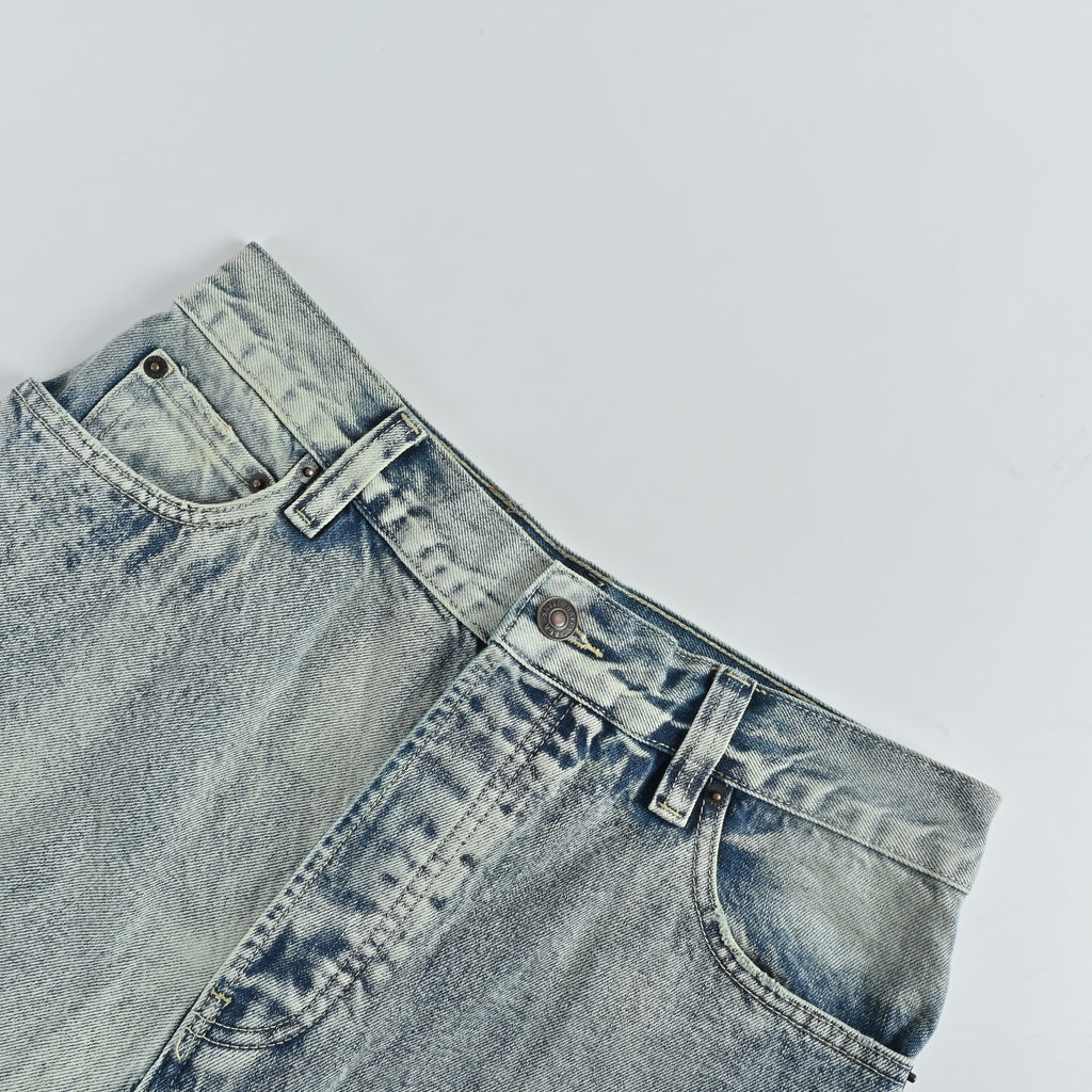 Balenciaga Baggy Ice Blue Washed Denim Jeans YS5600108