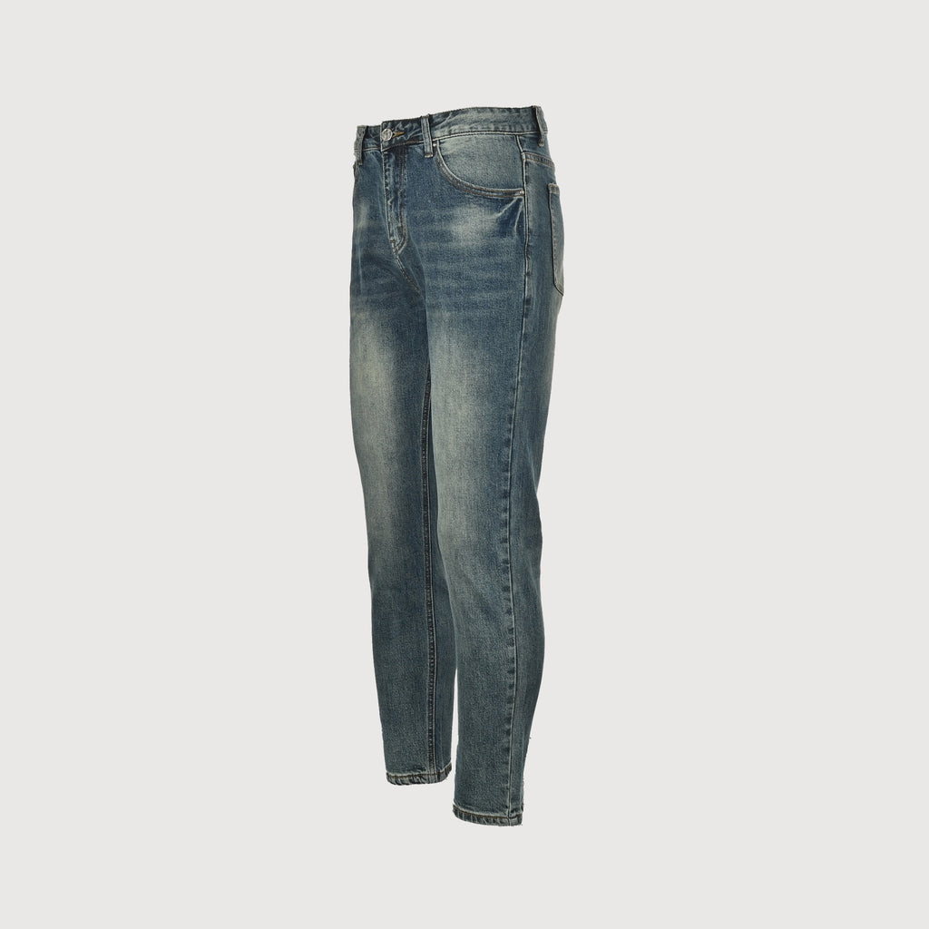 Louis Vuitton Pumpkin Embroidered Slim Jeans – Vintage Indigo Wash XM5201225-PKN