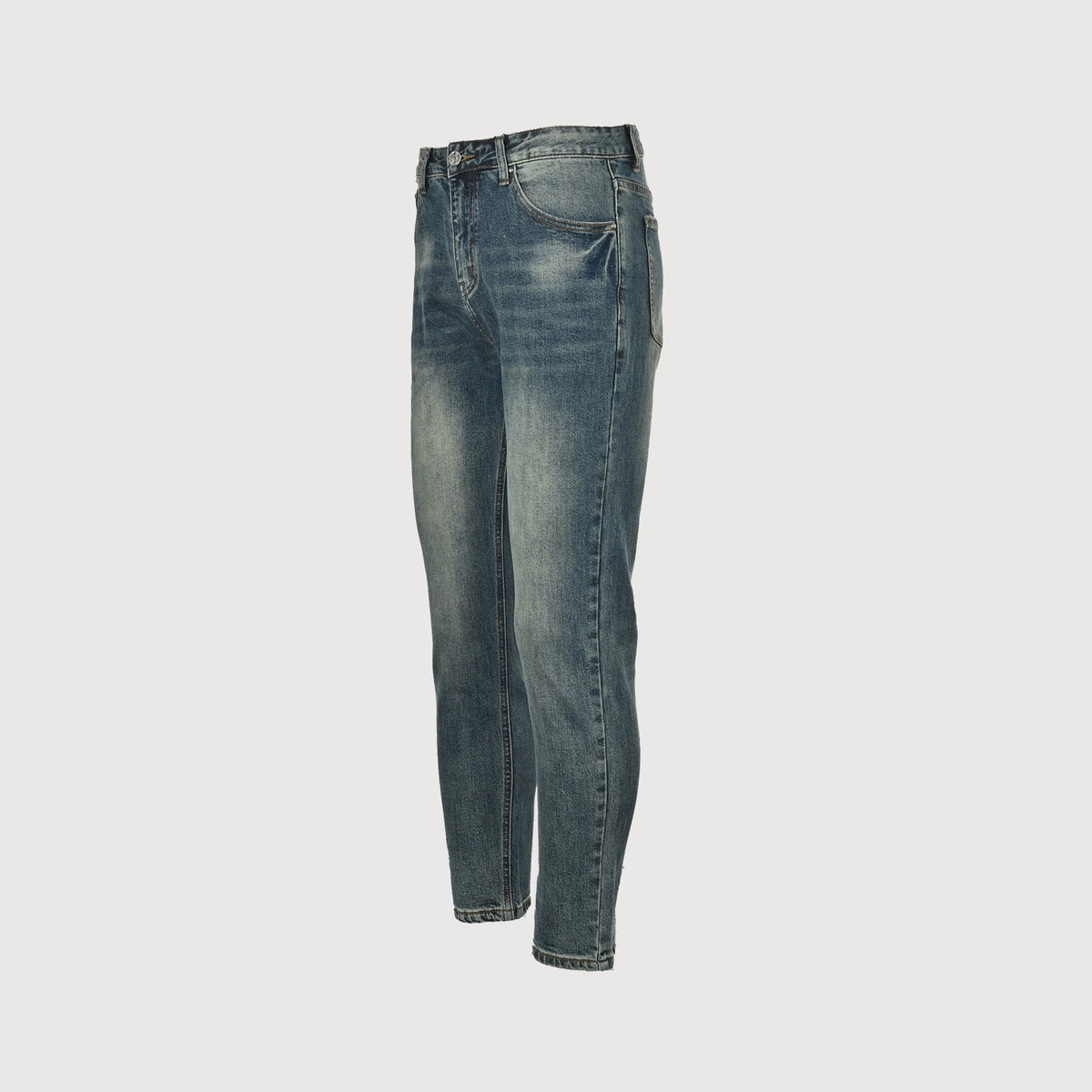 Louis Vuitton Pumpkin Embroidered Slim Jeans – Vintage Indigo Wash XM5201225-PKN