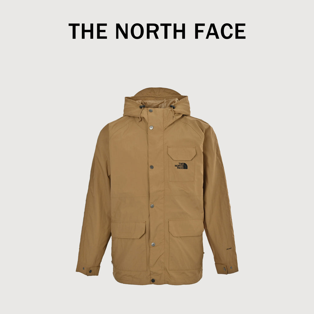 The North Face Embroidered Logo Multi-Pocket Shell Jacket – Camel  DK6400317