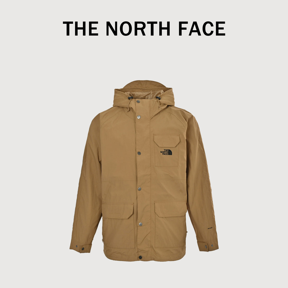 The North Face Embroidered Logo Multi-Pocket Shell Jacket – Camel  DK6400317
