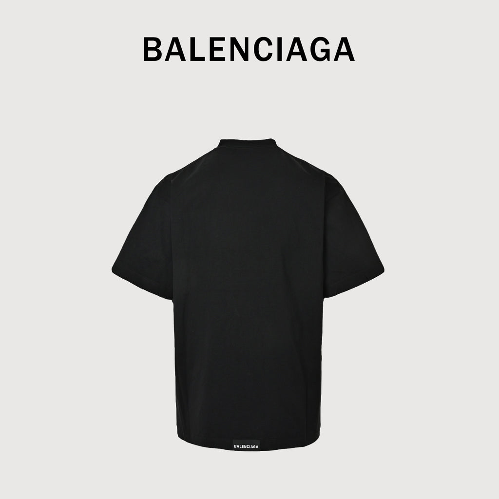 Balenciaga Hem Label Short Sleeve T-Shirt 2026#dk3000602