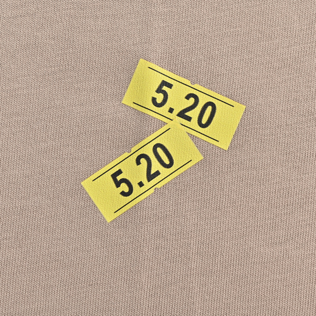 Balenciaga 26SS 520 Embroidered Label Short Sleeve T-Shirt – Taupe HH3000524