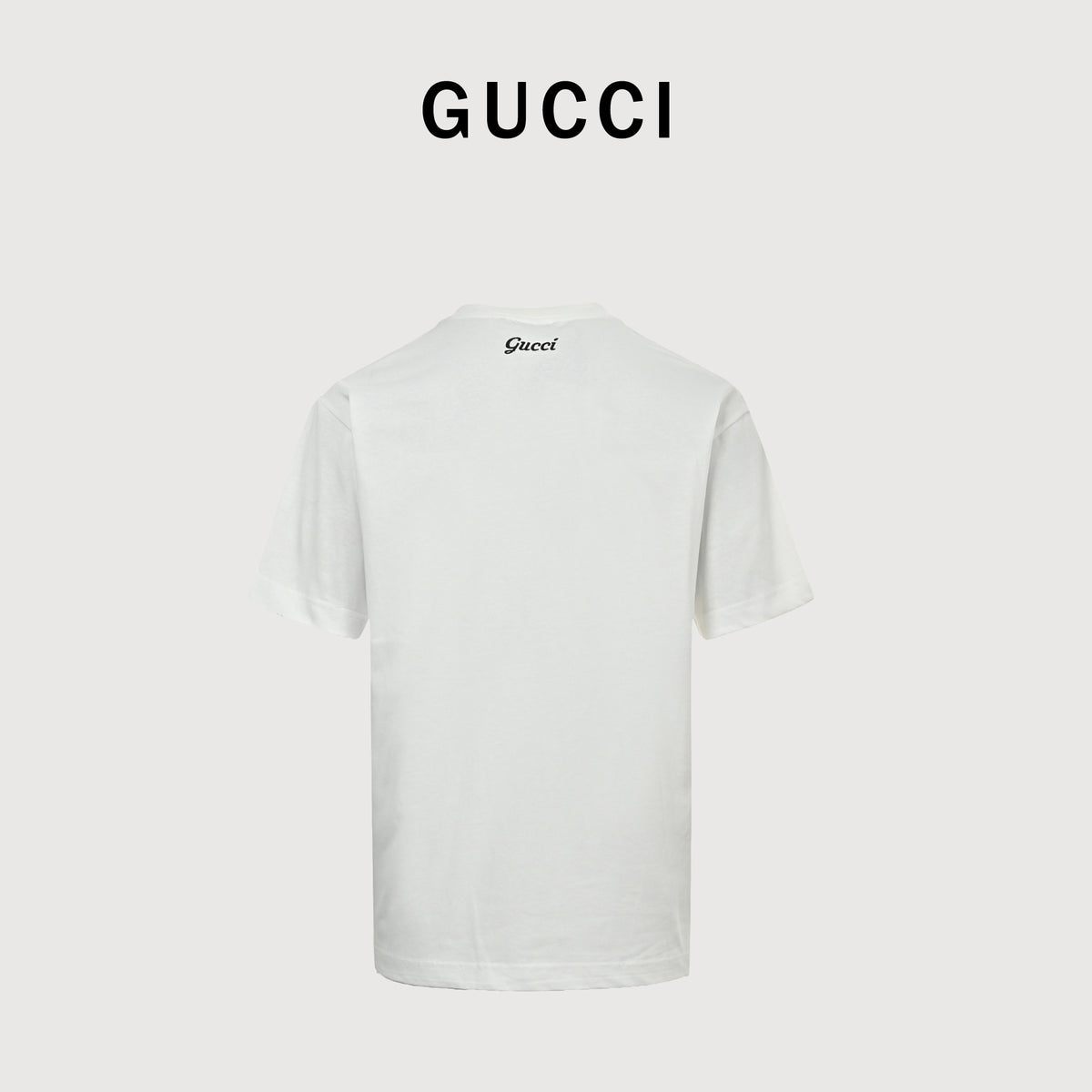 Gucci Classic Embroidered Logo Short Sleeve T-Shirt – White TS2600421-WHT