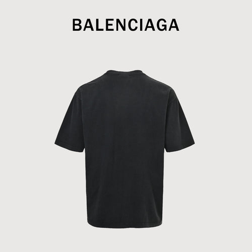 Balenciaga BLCG BB Icon Print Washed Short Sleeve T-Shirt NP2400108