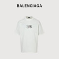 Balenciaga Front & Back Double BB Embroidered Short Sleeve T-Shirt  XBK3000524