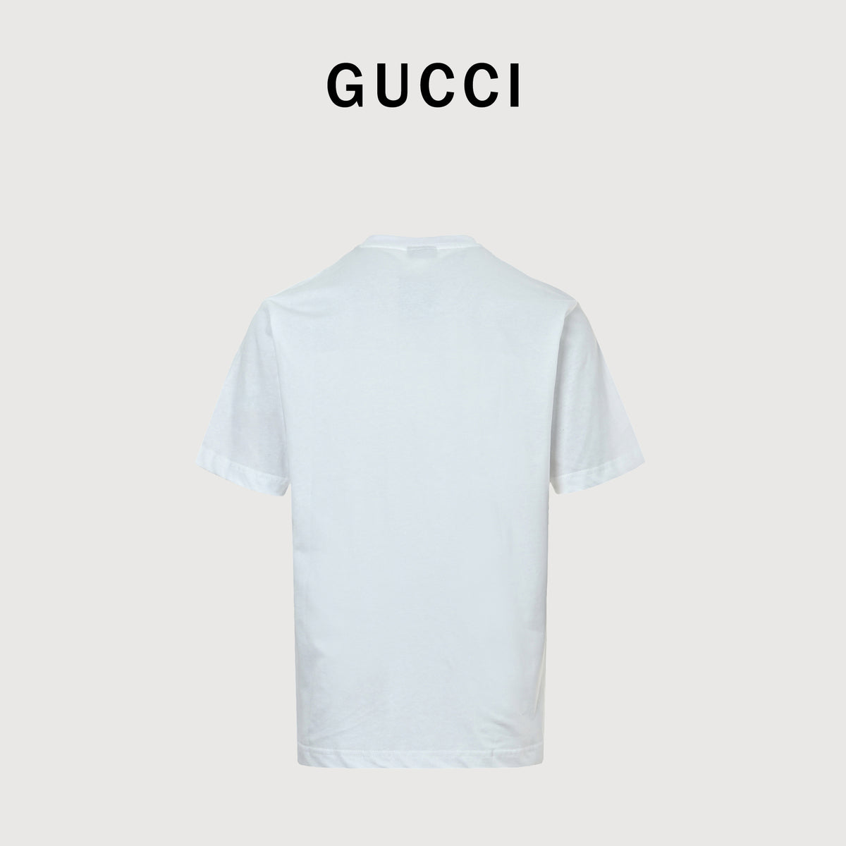 Gucci 26SS Wheat Laurel Crest Badge Print Short Sleeve T-Shirt – white DK2400808-ICE