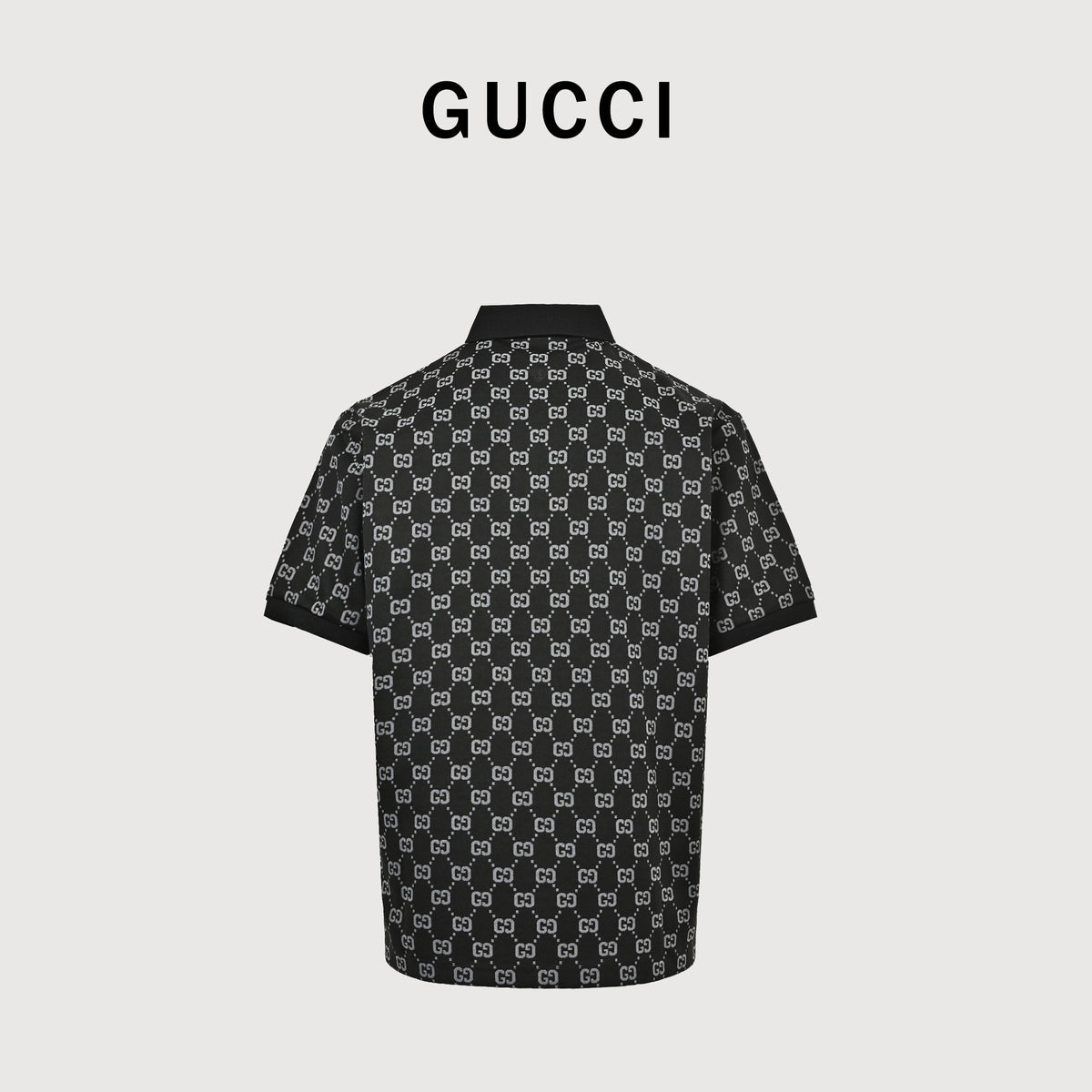 Gucci Classic GG Monogram All-Over Print Polo Shirt – Black SG4400410