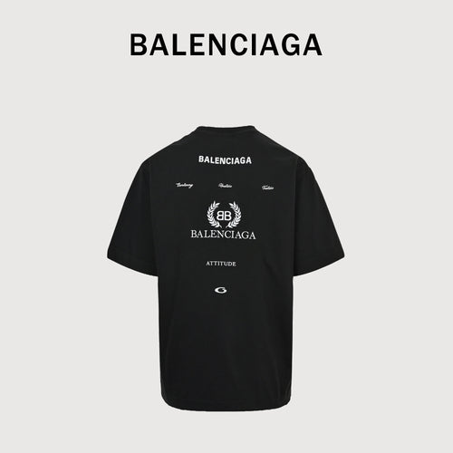 Balenciaga BCLG Pink Letter Embroidered Short Sleeve T-Shirt NP2400108-PNK（副本）